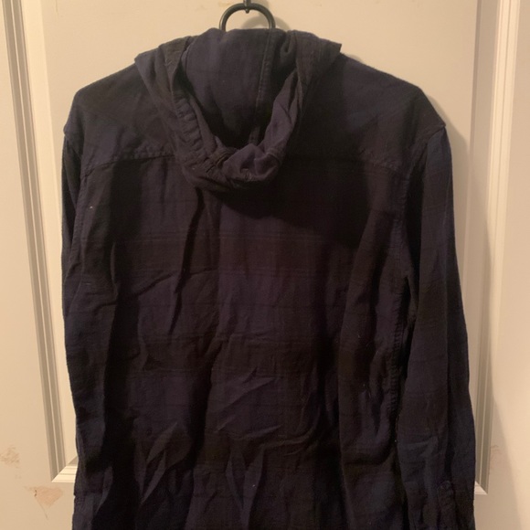 TNA (aritzia) plaid shirt with hood - Picture 3 of 3